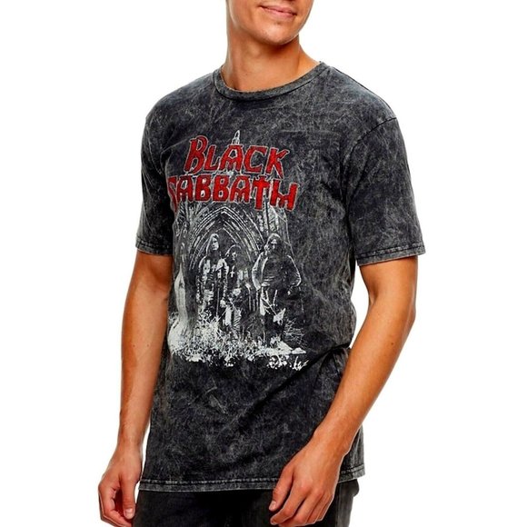 Black Sabbath Symptom Of The Universe rock Mineral Wash T-Shirt 2XL XXL NWT - Picture 1 of 2